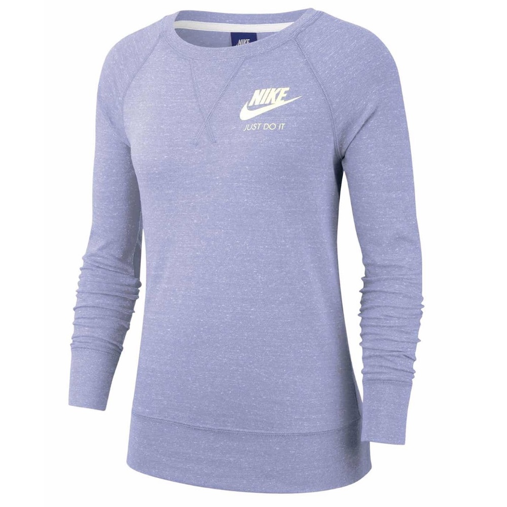 Nike Logo Periwinkle Crew Neck Sweatshirt M - Picture 1 of 2